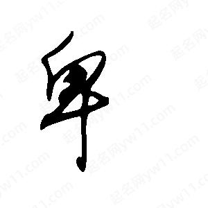 王世剛寫(xiě)的草字卑